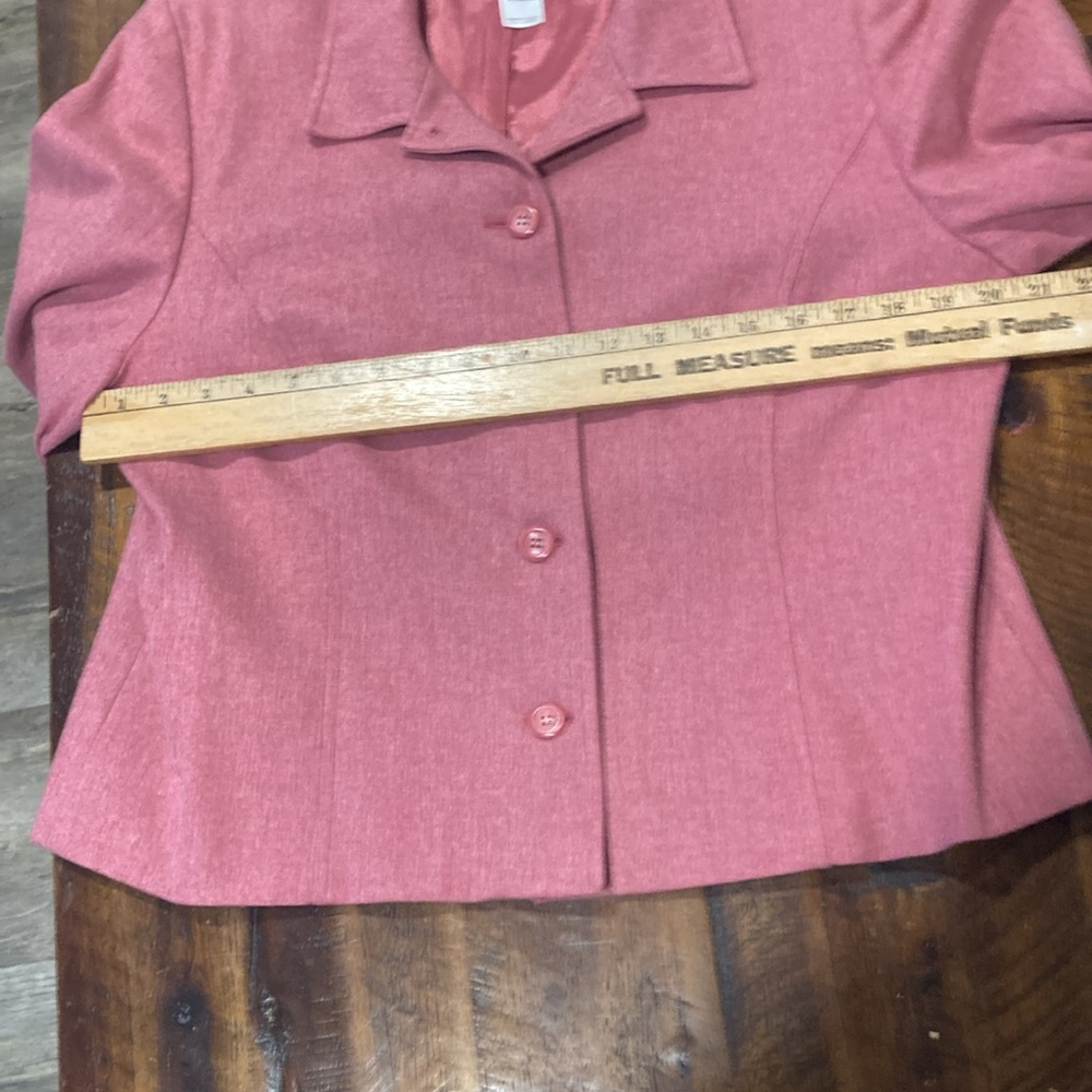 Pendleton Pink Button Up Wool Blazer 16 - image 8